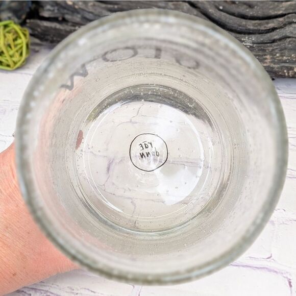 Rae Dunn GLOW Seeded Glass Hurricane Candle Holder / Vase - Picture 3 of 6